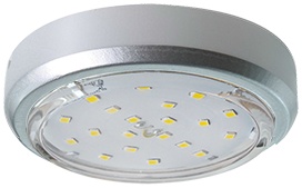 Накладной светильник Ecola GX53 5356 Серебро FS5356ECD
