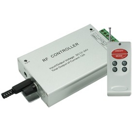  RGB аудиоконтроллер с радиопультом управления (цветомузыка) RCM12AESB 12V/24V 12A