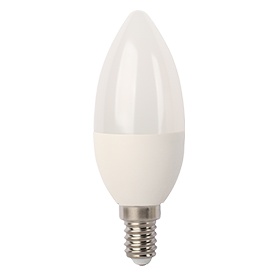 Светодиодная лампа Ecola candle   LED  8W 220V E14 6000K свеча композит 100x37 C4LD80ELC