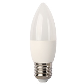 Светодиодная лампа Ecola candle   LED  8W 220V E27 6000K свеча композит 100x37 C7LD80ELC