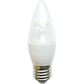 Светодиодная лампа Ecola candle   LED Premium  8W 220V  E27 4000K прозрачная свеча с линзой композит 105x37 C7QV80ELC