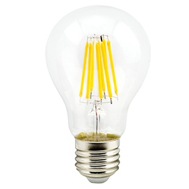 Светодиодная лампа Ecola classic   LED Premium 10W A60 220-240V E27 6500K 360° filament прозр. нитевидная Ra 80 100 Lm/W КП=0 105x60 N7LD10ELC