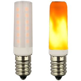 Светодиодная лампа Ecola T25 LED Micro  1W E14 Flame имитация пламени 64x16 mm B4TF10ELC