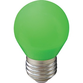 Светодиодная лампа Ecola globe   LED color  5W G45 220V E27 Green шар Зеленый матовая колба 77x45 K7CG50ELB