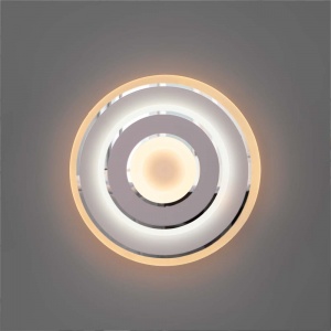 Настенный светодиодный светильник Eurosvet Contorni 15W 4200K 90185/1 белый/хром 4690389149399