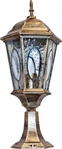  Светильник уличный на постамент PL154 Витраж с овалом 11322 Feron