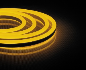 Гибкая светодиодная неоновая лента Feron LS720 120SMD(2835)/м 9.6Вт/м 50м IP67 220V желтый 29565