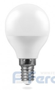  Лампа светодиодная Feron 25803 LB-550 Шарик E14 9W холодный свет (6400К) 
