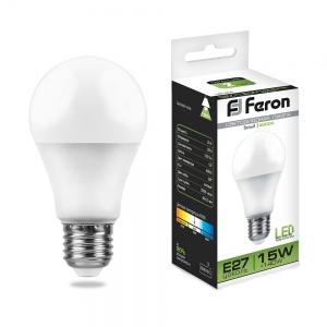  Лампа светодиодная Feron 25629 LB-94 Шар E27 15W 4000K 