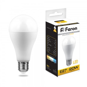  Лампа светодиодная Feron 25787 LB-98 Шар E27 20W 2700K 
