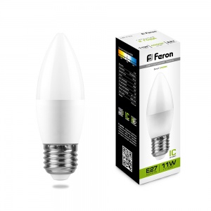  Лампа светодиодная Feron LB-770 Свеча E27 11W 4000K 25944 