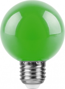  Лампа светодиодная Feron LB-371 Шар E27 3W зеленый 25907 
