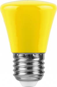  Лампа светодиодная Feron LB-372 Колокольчик E27 1W желтый 25935 