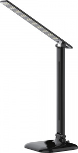 Настольная светодиодная лампа Feron DE1725 10W 4000K черный 29860