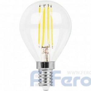Светодиодная лампа Feron LB-509 Шарик E14 9W дневной свет 4000К 38002
