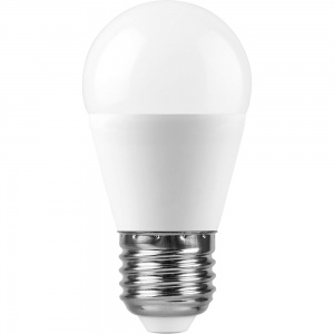 Светодиодная лампа Feron LB-950 G45 шар малый 13W 230V E27 4000К 38105