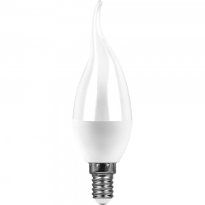 Светодиодная лампа Feron LB-97 Свеча на ветру E14 7W 6400K 38135