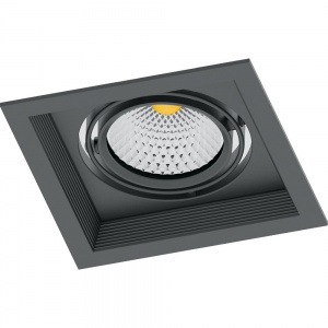 Светодиодный светильник Feron AL201 карданный 1x12W 4000K 35 градусов черный 41289
