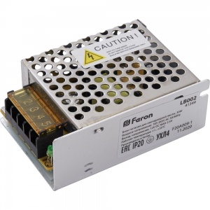 Трансформатор электронный для светодиодной ленты (драйвер) Feron LB002 30W 12V 41349