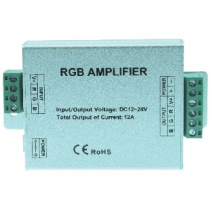  Усилитель для светодиодных лент Amp-RGB LED FL-12A  144W/288W 12V/24V DC 602611 Foton