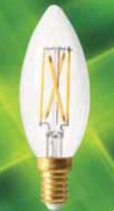  Светодиодная лампа  FL-LED Filament C35 4.4W E14 606501 Foton