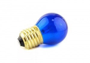 Лампа накаливания Foton DECOR P45 CL 10W E27 BLUE 230V S103 605917
