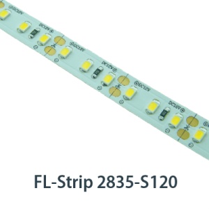Светодиодная лента Foton FL-Strip 2835-S120- WW 24.0W/m  3000K DC-24V  IP20 10*5000mm   2500lm/m 613769