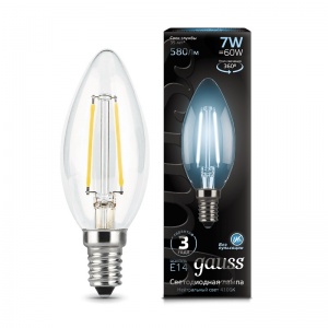 Светодиодная лампа Gauss LED Filament Candle E14 7W 4100К 103801207