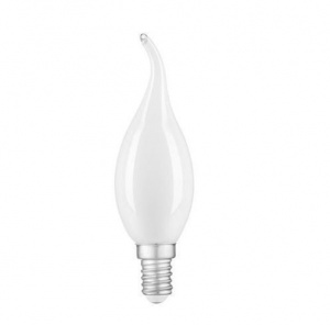 Светодиодная лампа Gauss Filament Свеча на ветру 9W 590lm 3000К Е14 milky LED 104201109