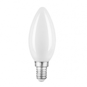 Светодиодная лампа Gauss Filament Свеча 9W (=60W)  590lm 3000К Е14 milky LED 103201109