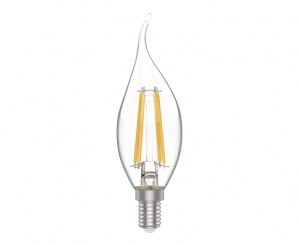 Светодиодная лампа Gauss Basic Filament Свеча на ветру 4,5W 420lm 4100К Е14 LED 1041125