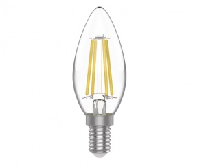 Светодиодная лампа Gauss Filament Свеча 4,5W 420lm 4100К Е14 LED 1031215