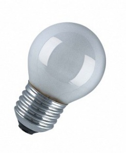Лампа накаливания General Electric 40 DK1/O/E27 230V  2/20 шарик КРИПТОН опаловый d=45 91037