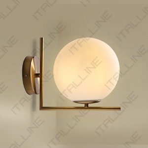 Настенно-потолочный светильник Italline Bolla AP 6212/200 brass
