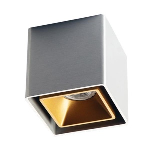 Точечный накладной светильник Italline Fashion FX1 alu + Fashion FXR gold