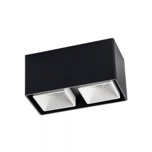 Точечный накладной светильник Italline Fashion FX2 black + Fashion FXR white - 2шт.