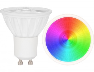 Светодиодная лампа Ledvance ZigBee SPOT GU10 Dim 50 100°   5.5 W/RGBW GU10 350Lm 20000h d50*58 4058075032705