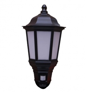 Уличный настенный светильник Ledvance Semilantern E27 S BK IP44 sensor 4058075316287