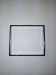  Вставка одинарная Lezard, серия МИРА, цвет серебро, 801-0125-701