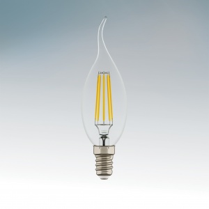  Лампа светодиодная Lightstar E14 6W 220V 2800K 360° свеча на ветру 933602