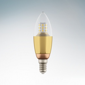  Светодиодная лампа Lightstar E14 7W 220V 3000K 60° свеча 940522