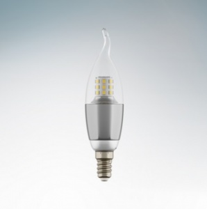  Светодиодная лампа Lightstar E14 7W 220V 3000K 60° свеча на ветру 940642