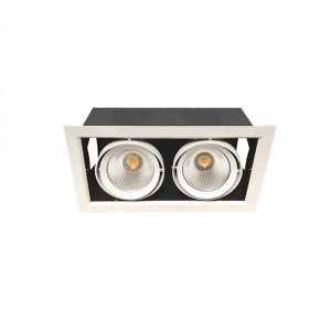 Светильник Downlight карданный светодиодный Luxeon Algol 2 LED 2*30W 3000K 36 deg. white 85006