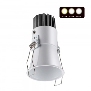 Встраиваемый светодиодный светильник Novotech Lang 7W 3000-4000-6000K 358906