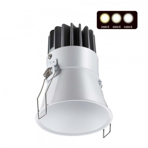 Встраиваемый светодиодный светильник Novotech Lang 12W 3000-4000-6000K 358908