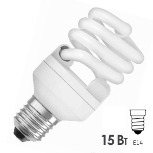 Энергосберегающая лампа Osram DST MINI TWIST 15W/840 220-240V 900lm E14 спираль 8000h d41x100 4052899916197