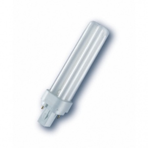 Лампа Osram DULUX D 10W/31-830 G24d-1 (тёплый белый 3000К) 4050300025681