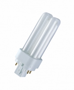 Лампа Osram DULUX D/E 10W/21-840 G24q-1 (холодный белый 4000К) 600lm 4050300017587
