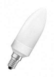 Лампа Osram DULUXSTAR   MINI CANDEL    9W/825 220-240V E14 445Lm d39x129 15000 ч 4008321986658