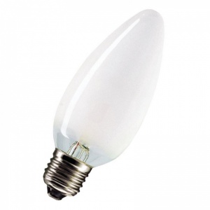 Лампа накаливания Osram CLASSIC B FR  60W  230V E27 (свеча матовая d=35 l=100) 4008321411396